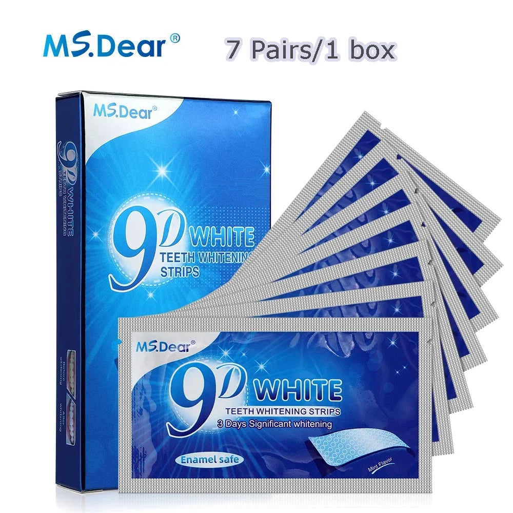 ✅ 9D WHITENING TEETH STRIPS – MINT-FRESH SMILE ✨