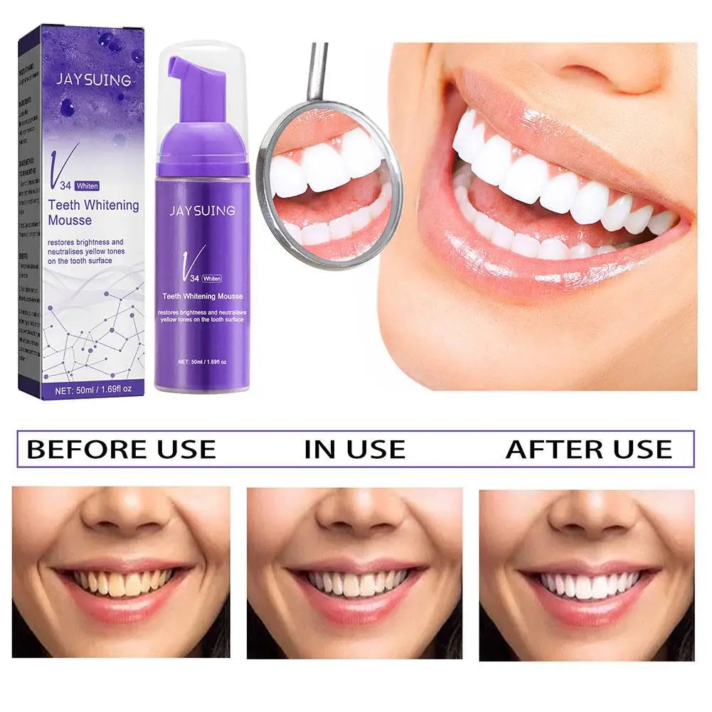 MOUSSE TOOTHPASTE REMOVING YELLOW TEETH CLEANING