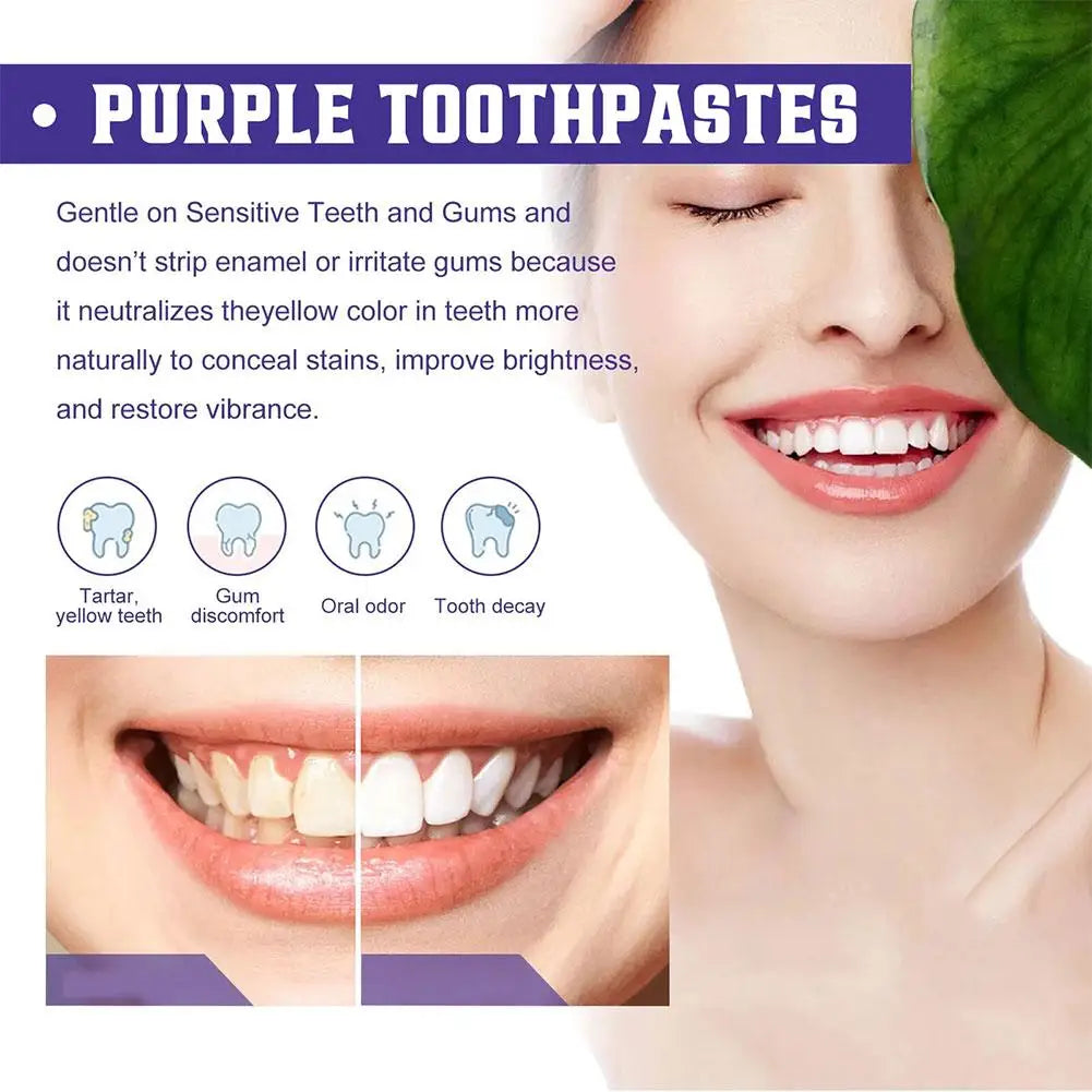 PURPLE TOOTHPASTE DEEP CLEANING 1/3/5PCS