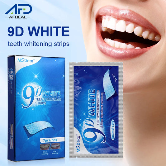 ✅ 9D WHITENING TEETH STRIPS – MINT-FRESH SMILE ✨