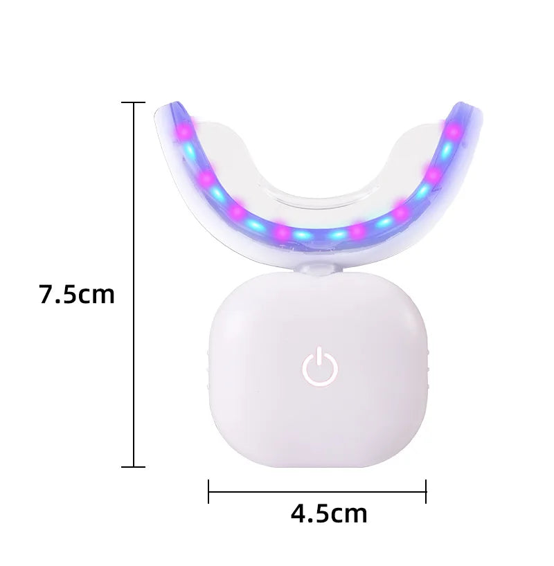 WIRELESS TEETH WHITENING LAMP – RED AND BLUE LIGHT DENTAL BLEACHING