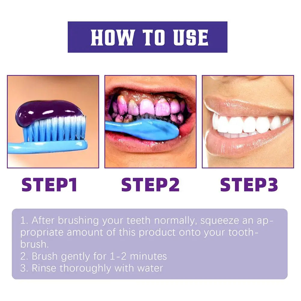 PURPLE TOOTHPASTE DEEP CLEANING 1/3/5PCS