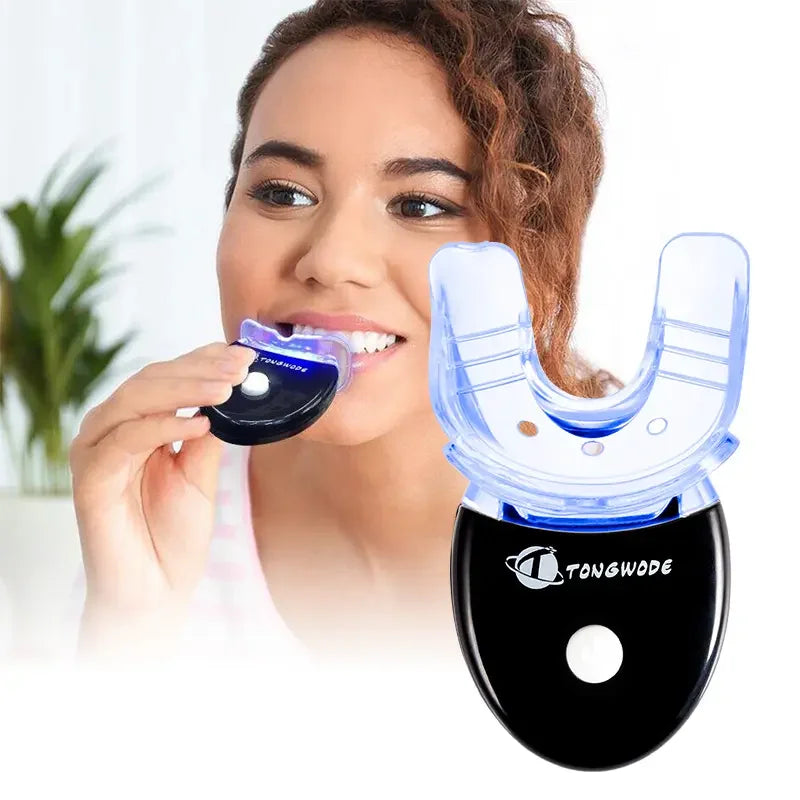 DENTAL BLEACHING TEETH WHITENING KIT WITH TEETH WHITENING LED ACCELERATOR